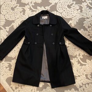 Old Navy Black Pea Coat with Notched Lapel